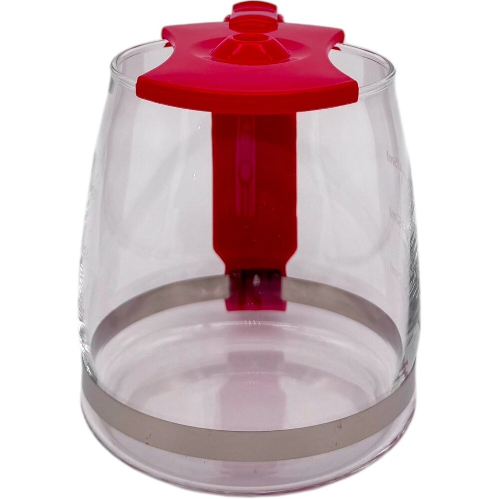 Red Mini Coffee Carafe Mug Holiday Gift Retro Cup 16oz Stocking Stuffer Festive - Picture 10 of 11